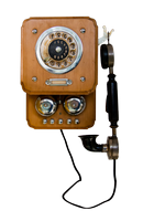 a vintage telephone